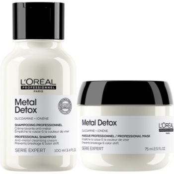 L’Oréal Professionnel Serie Expert Metal Detox set cadou pentru par vopsit si deteriorat pentru femei